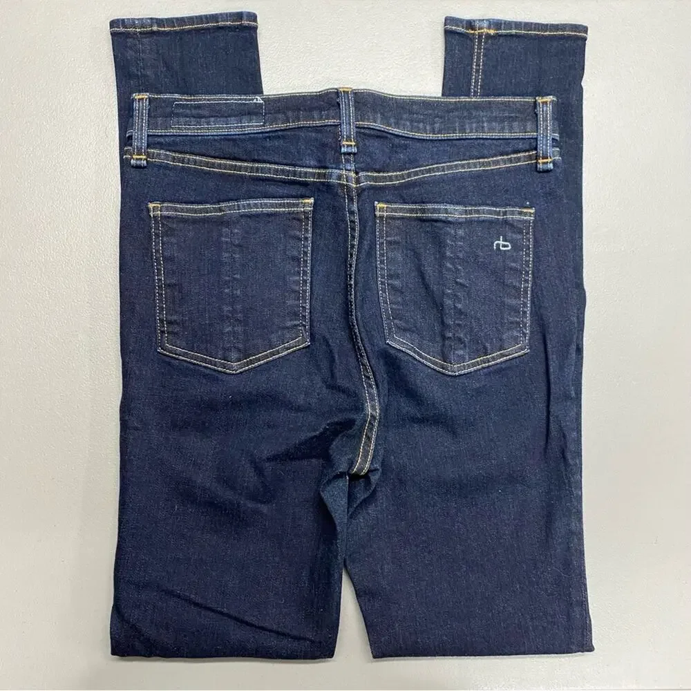 Rag & Bone Denim Blue Jeans Harrow Skinny Pants Dark Wash Womens Size 28